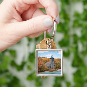 Lighthouses   Grand Island East Channel Light Keychain