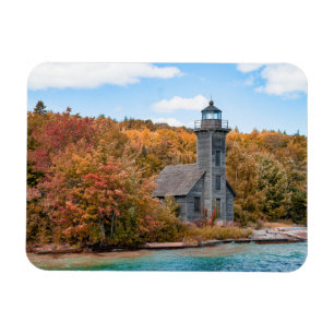 Lighthouses Grand Island East Channel Light Magnet