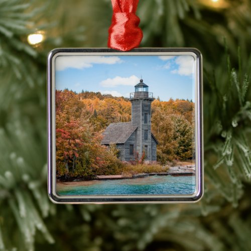 Lighthouses | Grand Island East Channel Light Metal Ornament