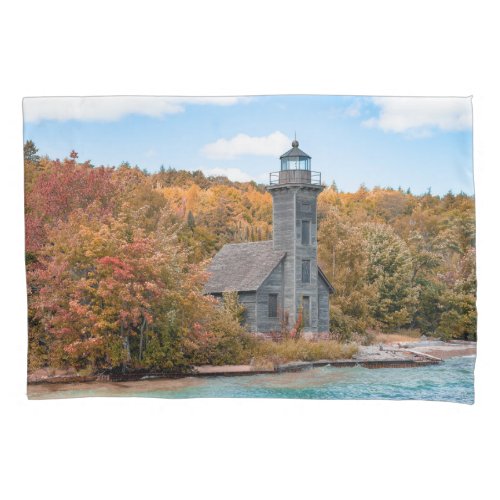 Lighthouses  Grand Island East Channel Light Pillow Case