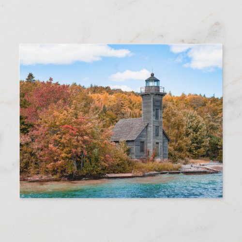 Lighthouses  Grand Island East Channel Light Postcard