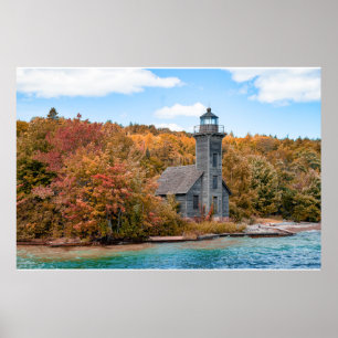 Lighthouses   Grand Island East Channel Light Poster