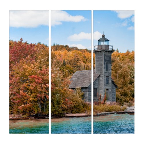 Lighthouses  Grand Island East Channel Light Triptych