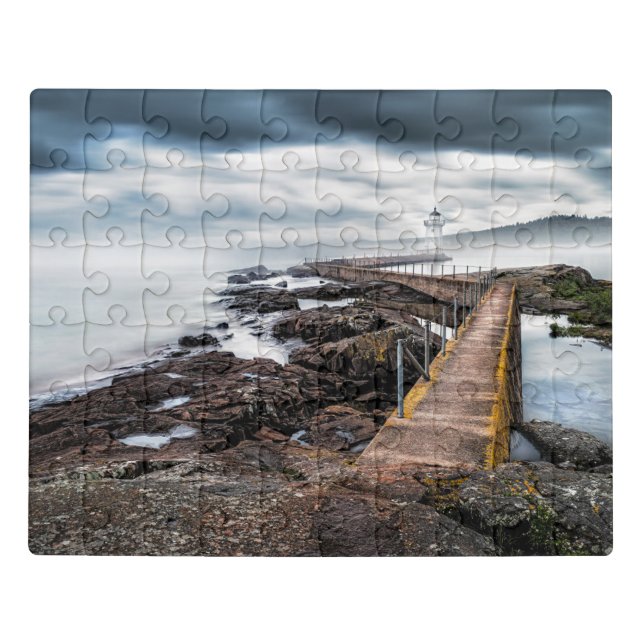 Lighthouses | Grand Marais Lighthouse Minnesota Jigsaw Puzzle (Puzzle Horizontal)