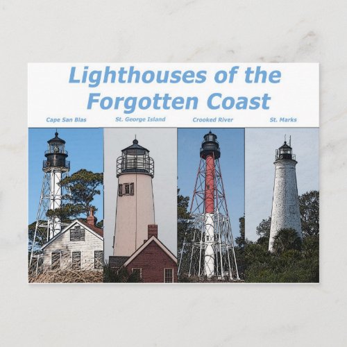 Lighthouses in Florida Postcard