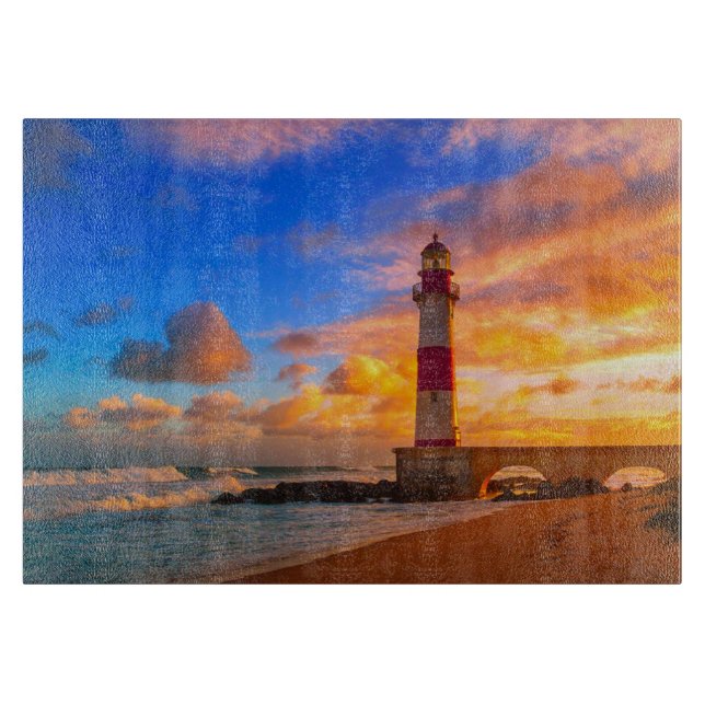 Lighthouses | Itapuã Brazil Lighthouse Cutting Board (Front)
