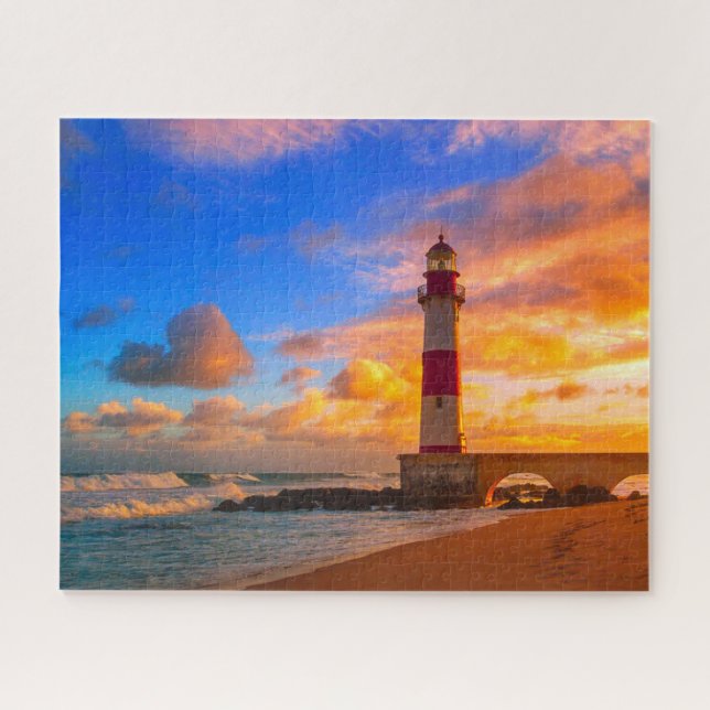 Lighthouses | Itapuã Brazil Lighthouse Jigsaw Puzzle (Horizontal)