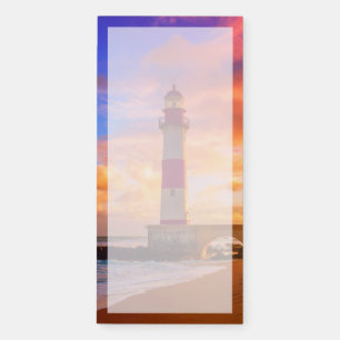 Lighthouses Itapuã Lighthouse Bahia Brazil Magnetic Notepad