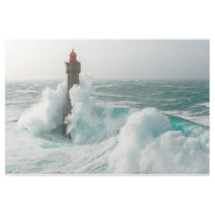 Lighthouses Jument Lighthouse Ouessant France Gallery Wrap
