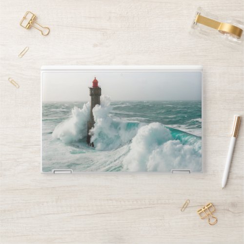 Lighthouses  Jument Lighthouse Ouessant France HP Laptop Skin