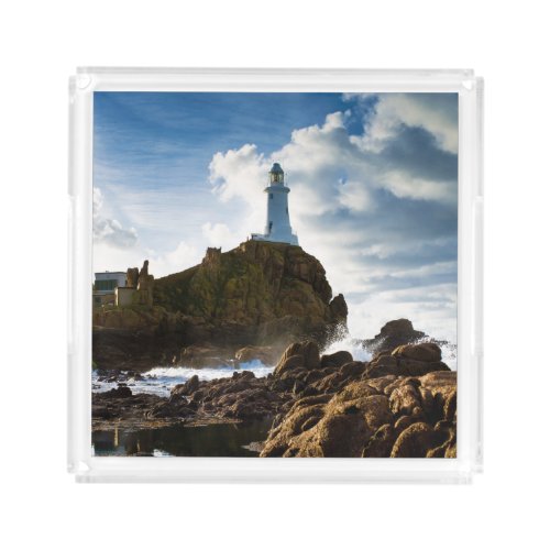 Lighthouses  La Corbire Channel Islands Acrylic Tray