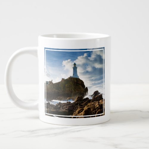 Lighthouses  La Corbire Channel Islands Giant Coffee Mug
