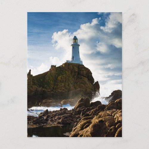 Lighthouses  La Corbire Channel Islands Postcard