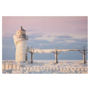 Lighthouses   Lake Michigan Lighthouse Gallery Wrap