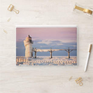 Lighthouses   Lake Michigan Lighthouse HP Laptop Skin
