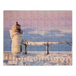 Lighthouses   Lake Michigan Lighthouse Jigsaw Puzzle