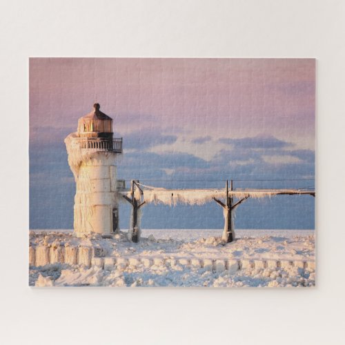 Lighthouses  Lake Michigan Lighthouse Jigsaw Puzzle