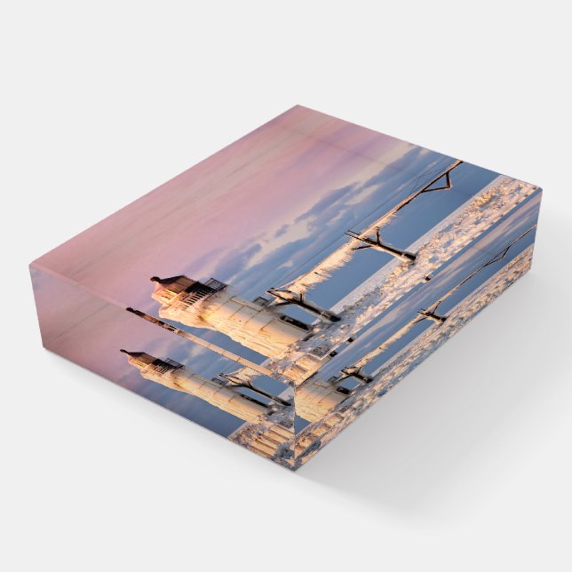 Lighthouses | Lake Michigan Lighthouse Paperweight (Angled)