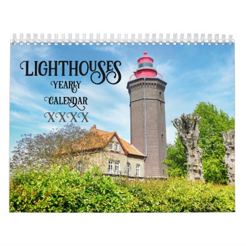 Lighthouses Landscapes Customize  Calendar