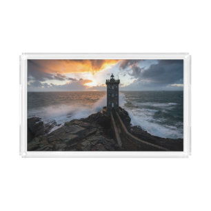 Lighthouses Le Conquet Kermorvan Lighthouse Acrylic Tray