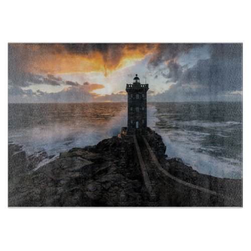 Lighthouses  Le Conquet Kermorvan Lighthouse Cutting Board