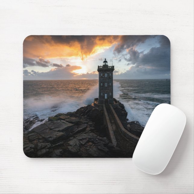 Lighthouses | Le Conquet Kermorvan Lighthouse Mouse Pad (With Mouse)