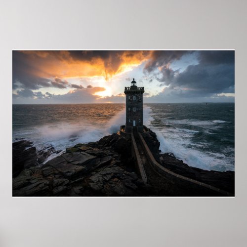 Lighthouses  Le Conquet Kermorvan Lighthouse Poster