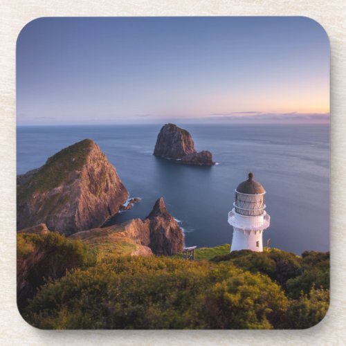 Lighthouses  Lighthouse Cape Brett New Zealand Beverage Coaster