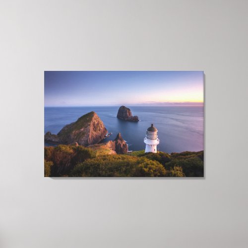 Lighthouses  Lighthouse Cape Brett New Zealand Canvas Print