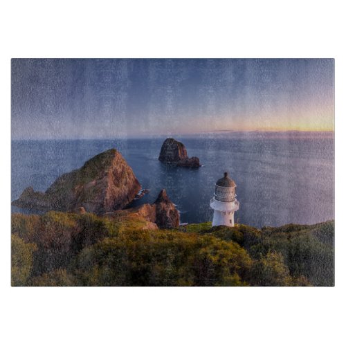 Lighthouses  Lighthouse Cape Brett New Zealand Cutting Board