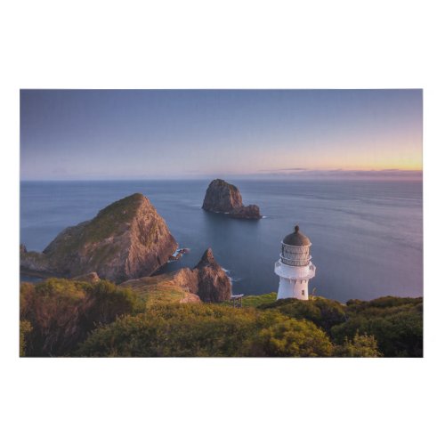 Lighthouses  Lighthouse Cape Brett New Zealand Faux Canvas Print