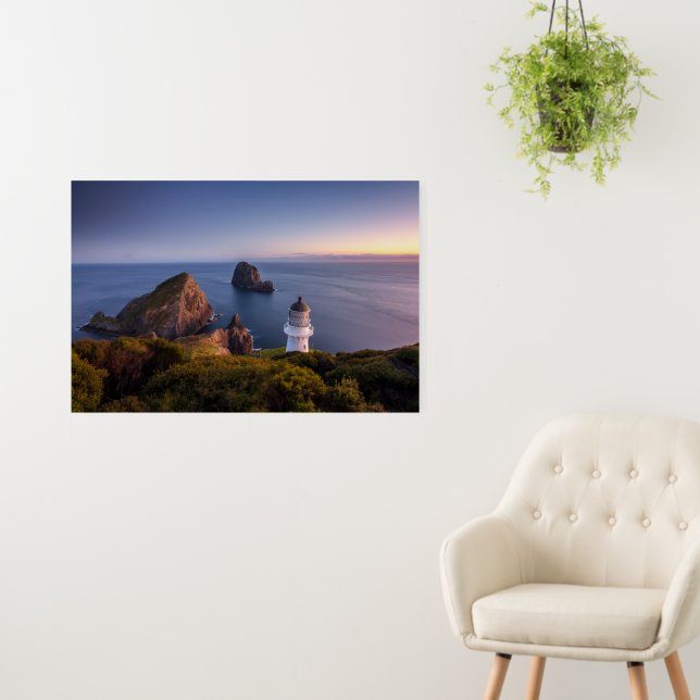 Lighthouses | Lighthouse Cape Brett New Zealand Foam Board (In Situ (Wall))