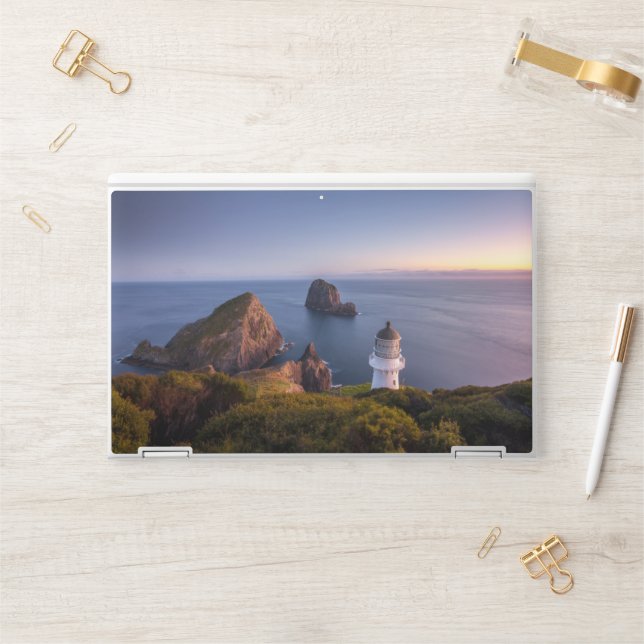 Lighthouses | Lighthouse Cape Brett New Zealand HP Laptop Skin (Desk)