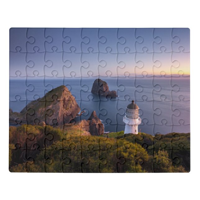Lighthouses | Lighthouse Cape Brett New Zealand Jigsaw Puzzle (Puzzle Horizontal)