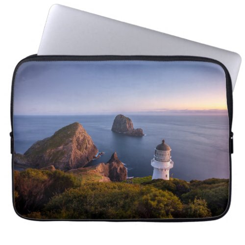 Lighthouses  Lighthouse Cape Brett New Zealand Laptop Sleeve