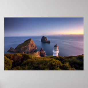 Lighthouses   Lighthouse Cape Brett New Zealand Poster