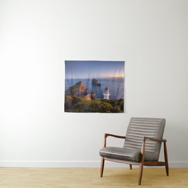Lighthouses | Lighthouse Cape Brett New Zealand Tapestry (In Situ (Horizontal))