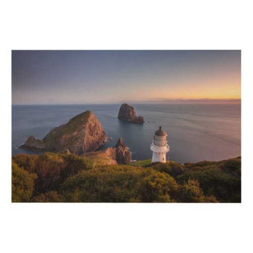 Lighthouses  Lighthouse Cape Brett New Zealand Wood Wall Art