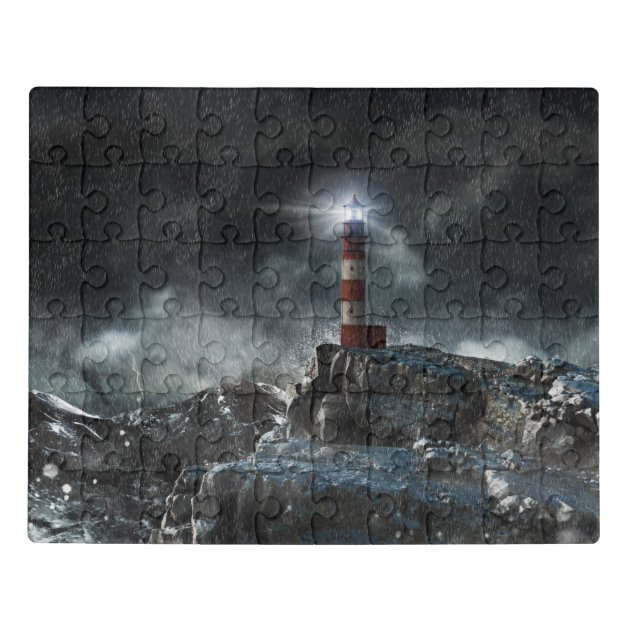 Puzzle Lighthouse in the Storm - 1000 pièces -Clementoni-39991