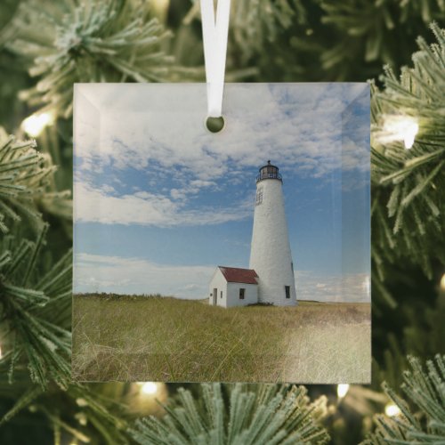 Lighthouses | Lighthouse Massachusetts Glass Ornament