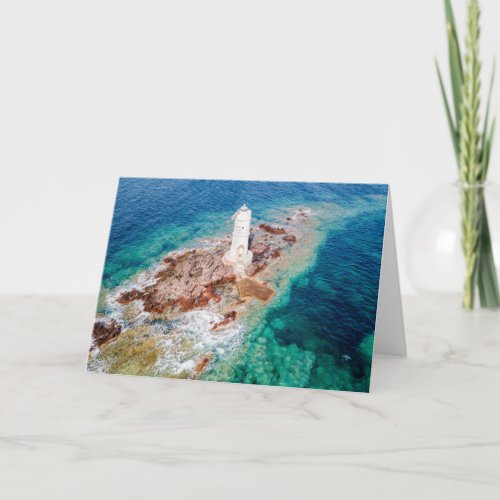 Lighthouses  Mangiabarche Lighthouse Italy Card