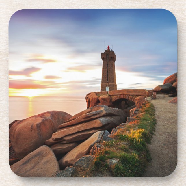 Lighthouses | Mean Ruz Lighthouse Beverage Coaster (Front)