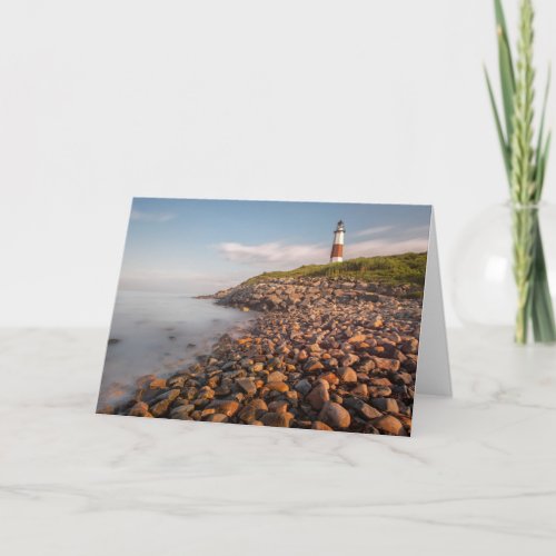 Lighthouses  Montauk Point Long Island Card