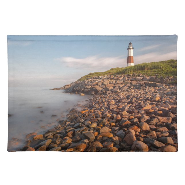 Lighthouses | Montauk Point Long Island Cloth Placemat (Front)