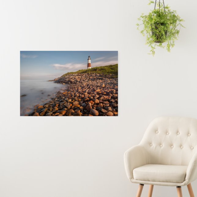 Lighthouses | Montauk Point Long Island Foam Board (In Situ (Wall))
