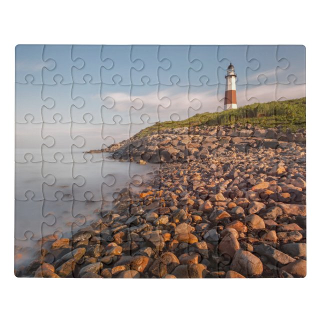 Lighthouses | Montauk Point Long Island Jigsaw Puzzle (Puzzle Horizontal)