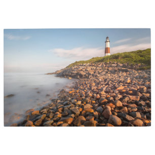 Lighthouses Montauk Point Long Island Metal Print