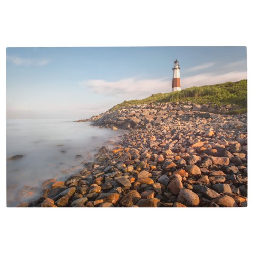 Lighthouses  Montauk Point Long Island Metal Print