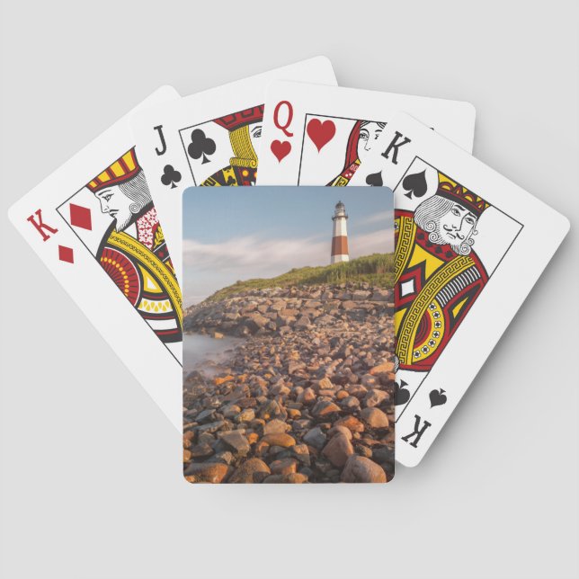 Lighthouses | Montauk Point Long Island Poker Cards (Back)