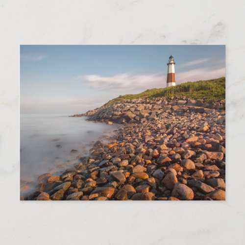 Lighthouses  Montauk Point Long Island Postcard
